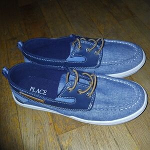 Boys Preppy Chambray Boat Shoes TCP